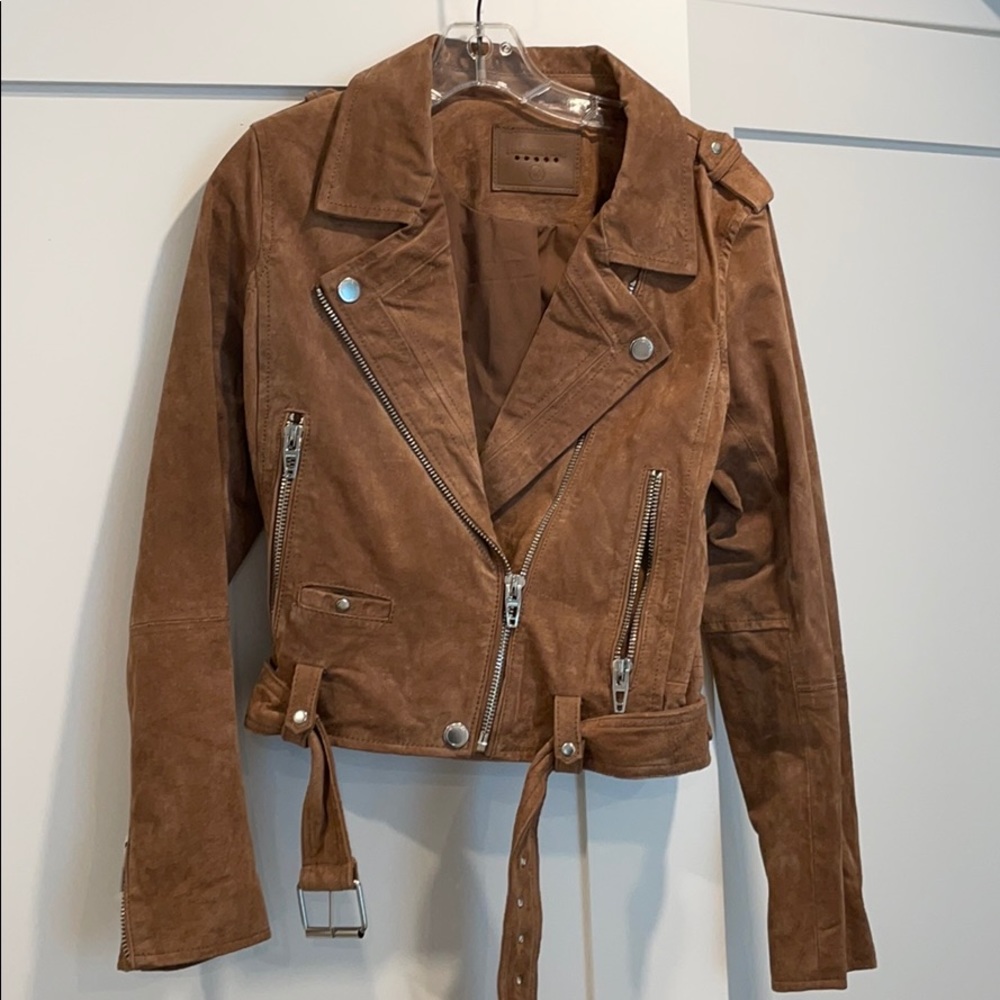 Suede motojacket BLANK NYC